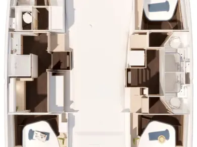 Verhuur Catamaran Fountaine Pajot met vaarbewijs