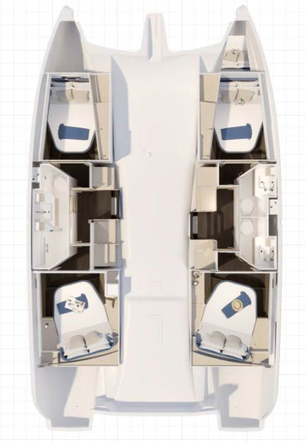 Bootverhuur Fountaine Pajot Fountaine Pajot FP 41 Quatuor 3 in Pula via SamBoat