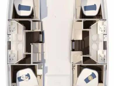 Verhuur Catamaran Fountaine Pajot met vaarbewijs