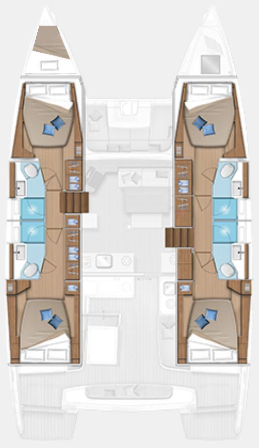 Huur Catamaran met of zonder schipper Lagoon in Deme of Volos