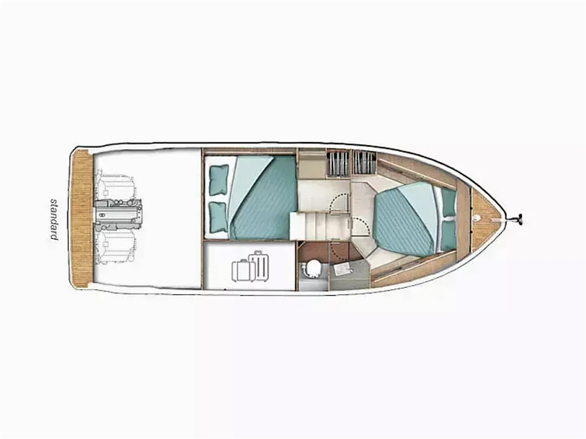 Verhuur Motorboot in Biograd na Moru - Sealine Sealine C335
