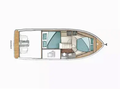 Verhuur Motorboot in Biograd na Moru - Sealine Sealine C335