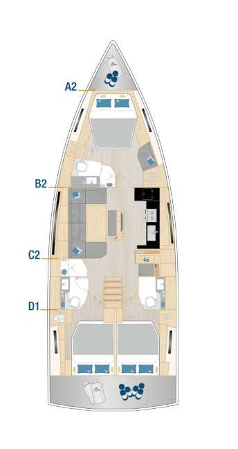 Hanse Hanse 460 te huur van particulier of professional in Lefkáda