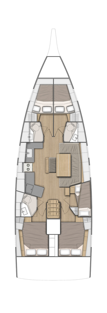 Verhuur Zeilboot in Gouviá - Bénéteau Oceanis 46.1
