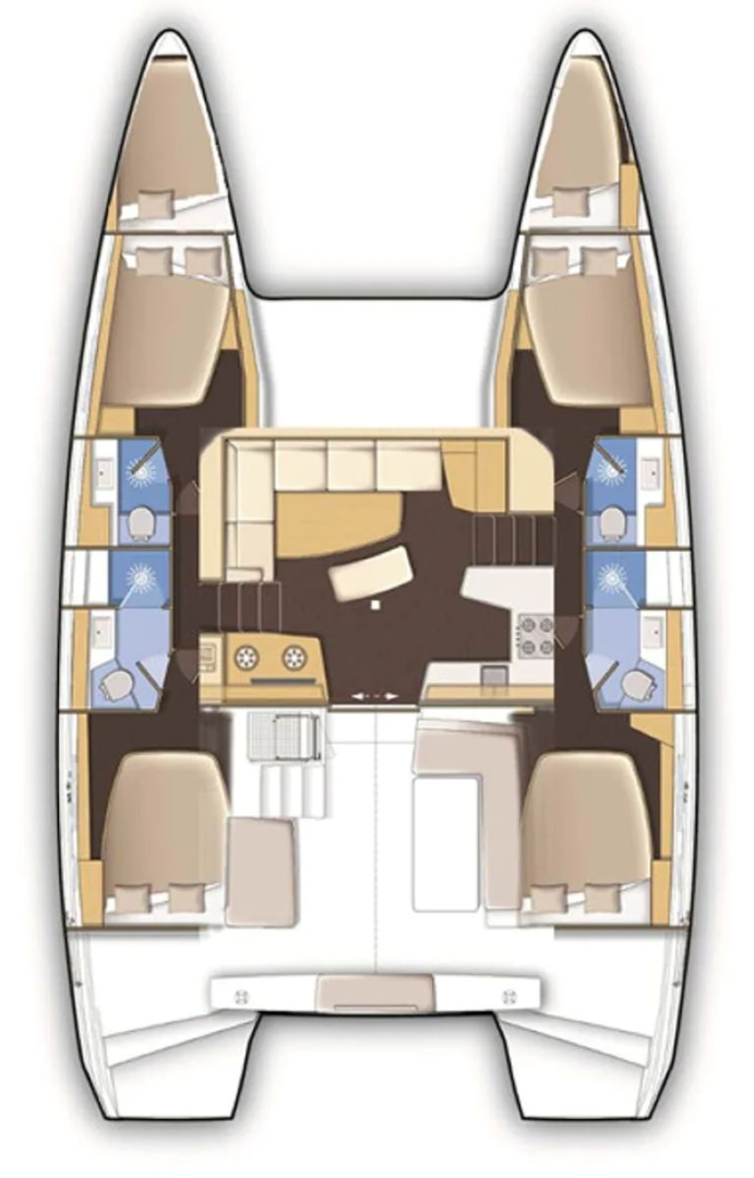 Huur Catamaran met of zonder schipper Lagoon in Trogir