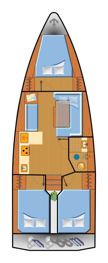 Verhuur Zeilboot Bavaria met vaarbewijs