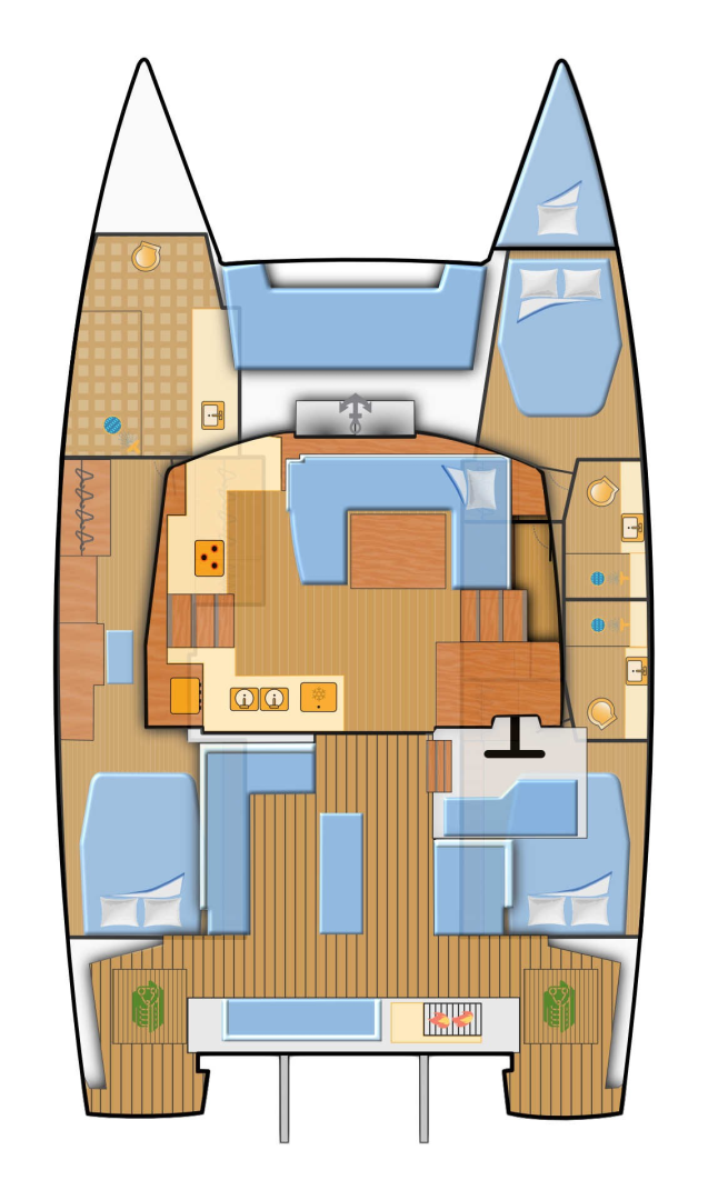 Bootverhuur Fountaine Pajot Elba 45 in Biograd na Moru via SamBoat