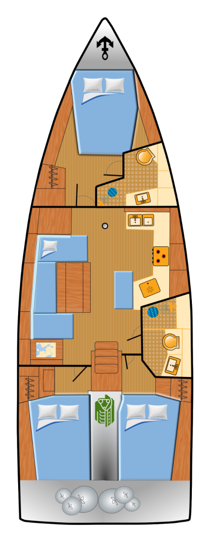 Bénéteau Oceanis 40.1 te huur van particulier of professional in Rogoznica