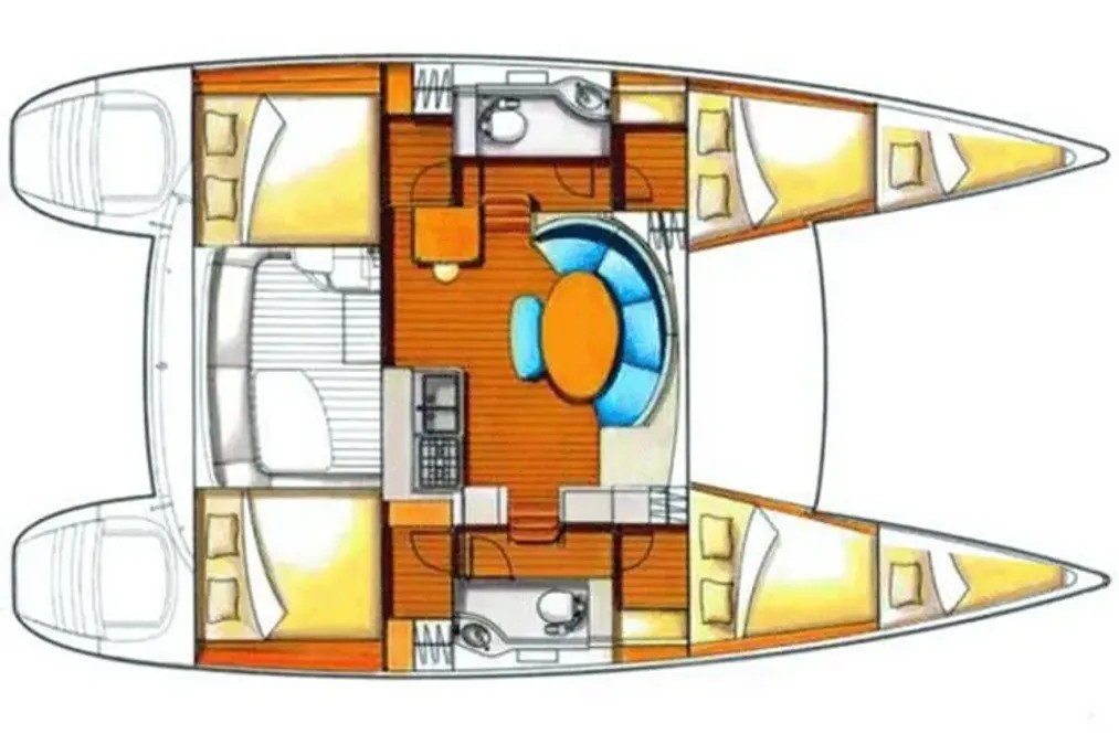 Verhuur Catamaran Lagoon met vaarbewijs