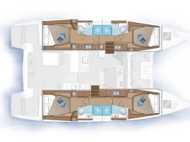 Verhuur Catamaran Lagoon met vaarbewijs