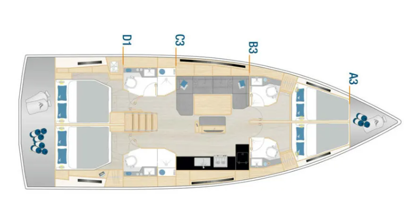 Verhuur Zeilboot in Lávrio - Hanse Hanse 460
