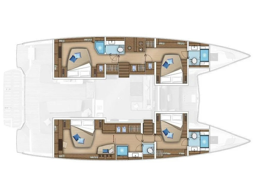 Verhuur Catamaran in Seget Donji - Lagoon Lagoon 55 - 4 + 2 cab.