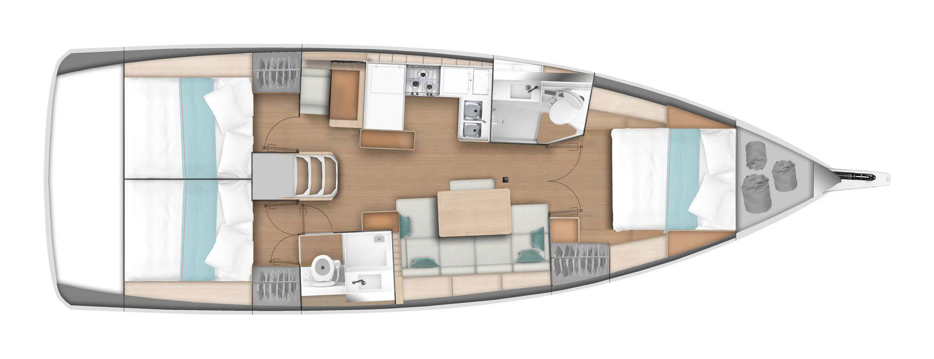 Huur een Jeanneau Sun Odyssey 440 in Palma de Mallorca