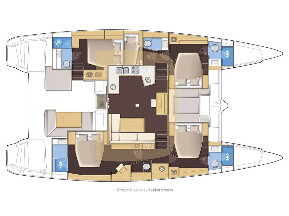 Verhuur Catamaran Lagoon met vaarbewijs