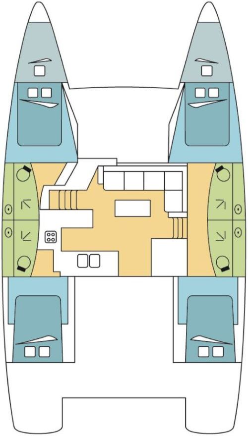 Fountaine Pajot Elba 45 te huur van particulier of professional in Jolly Harbour