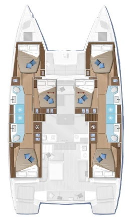Huur Catamaran met of zonder schipper Lagoon in Lefkáda