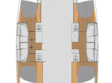 Fountaine Pajot Elba 45 te huur van particulier of professional in Road Town