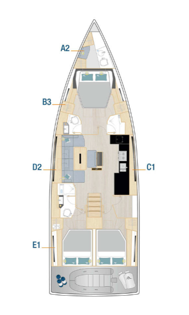 Jachthuur in Marseille - Hanse Hanse 510 via SamBoat