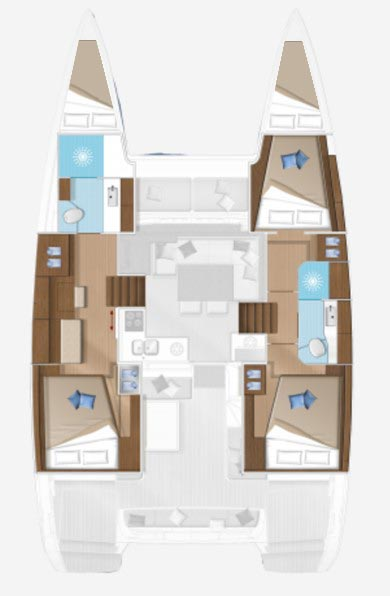 Huur Catamaran met of zonder schipper Lagoon in Pomer