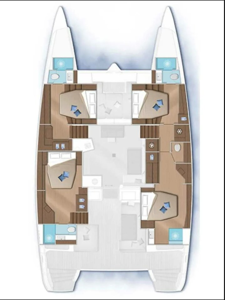 Verhuur Catamaran Lagoon met vaarbewijs