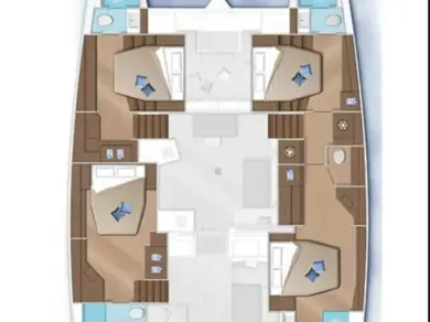 Verhuur Catamaran Lagoon met vaarbewijs