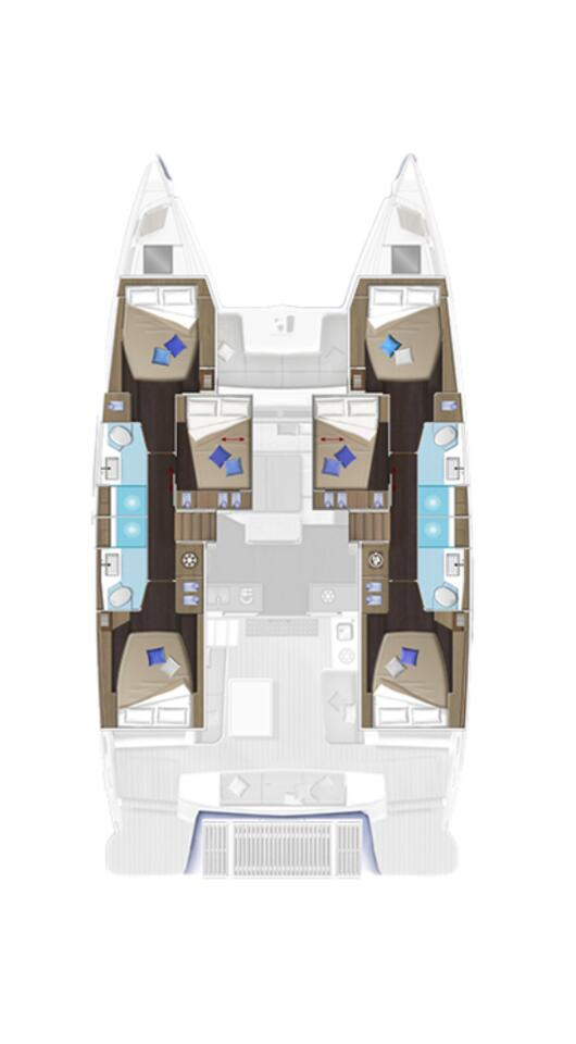 Verhuur Catamaran Lagoon met vaarbewijs