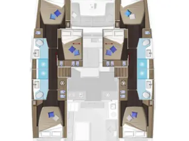 Verhuur Catamaran Lagoon met vaarbewijs
