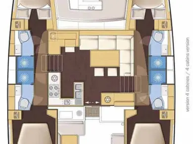 Verhuur Catamaran Lagoon met vaarbewijs