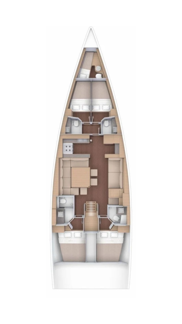 Verhuur Zeilboot Dufour met vaarbewijs