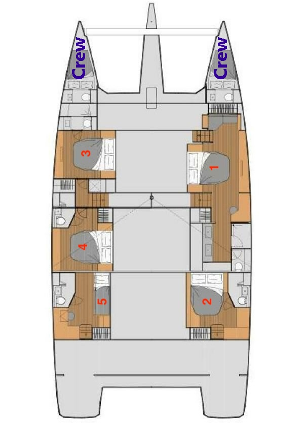 Fountaine Pajot Fountaine Pajot Alegria 67 - 5 + 2 cab. te huur van particulier of professional in Bodrum
