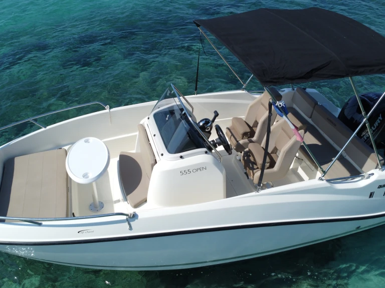Verhuur Motorboot in Mandelieu-la-Napoule - Quicksilver Activ 555 Open