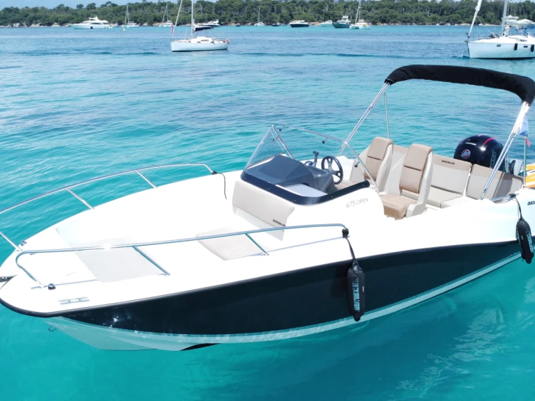 Verhuur Motorboot in Mandelieu-la-Napoule - Quicksilver Activ 675 Open