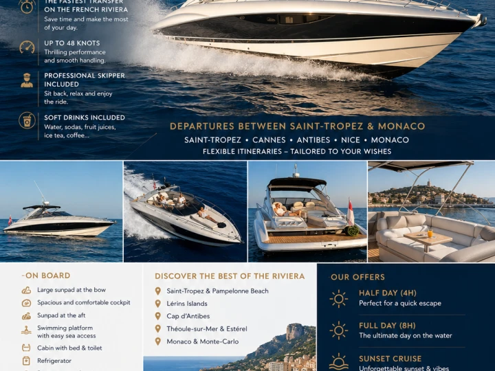 Sunseeker Superhawk 43 te huur van particulier of professional in Cannes