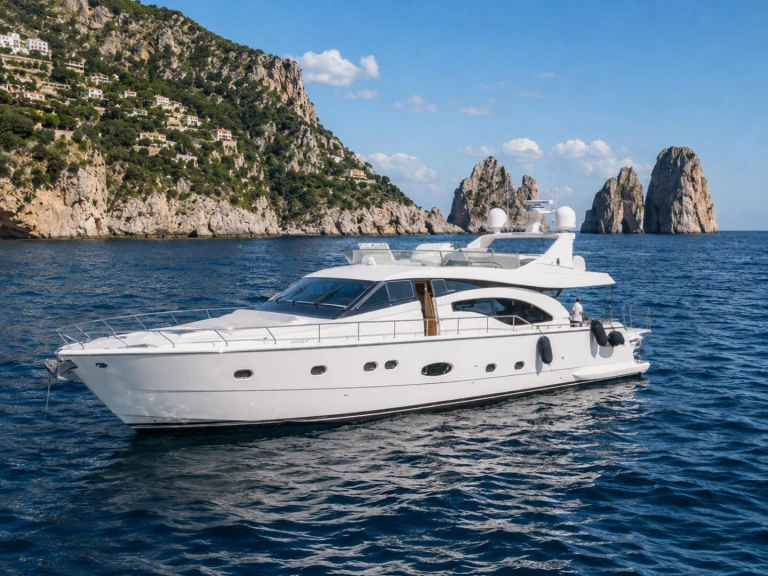 Bootverhuur Castellammare di Stabia goedkoop Ferretti 680