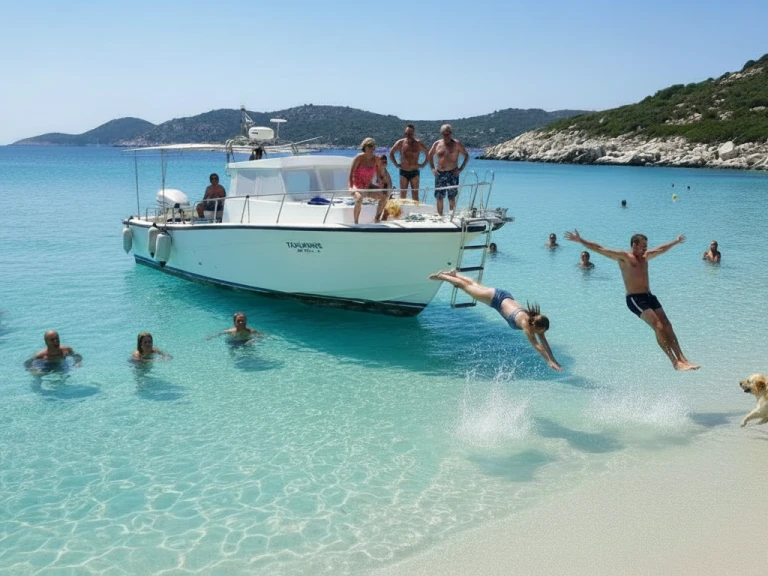 Huur een Ocean Yachts ocean 35 in Gáïos
