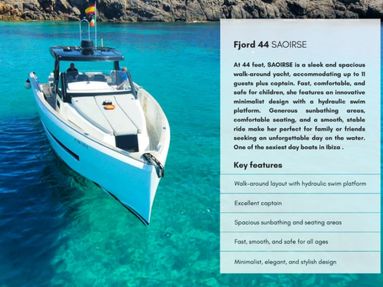 Jachthuur in Santa Eulària des Riu - Fjord Fjord 44 Open via SamBoat