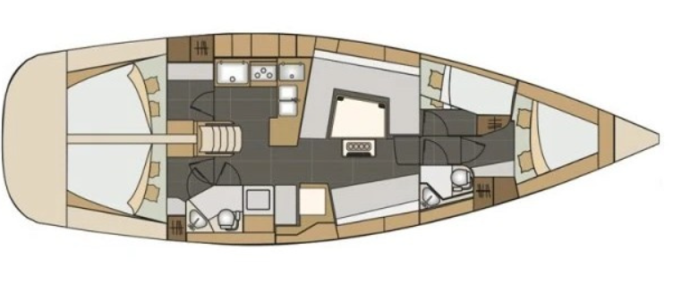Verhuur Zeilboot Elan 45 Impression met vaarbewijs