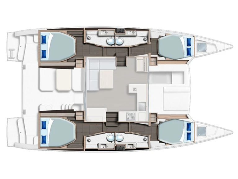 Verhuur Catamaran in Road Town -  Sunsail 424/4/4