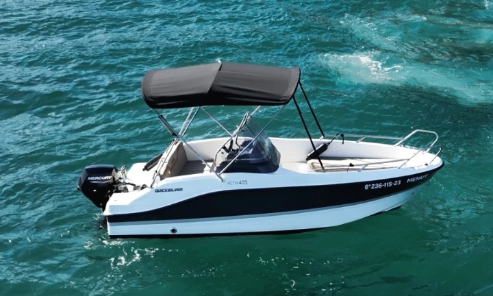 Bootverhuur Sitges goedkoop Activ 455 Open