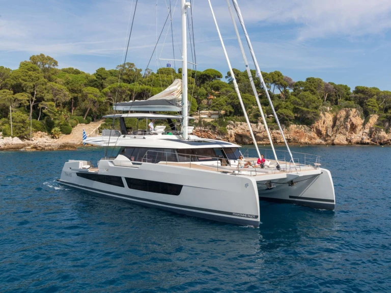 Verhuur Catamaran in Kallithea - Fountaine Pajot Fountaine Pajot Thira 80