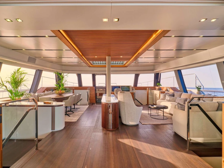 Verhuur Catamaran in Néa Péramos - Fountaine Pajot Fountaine Pajot Thira 80