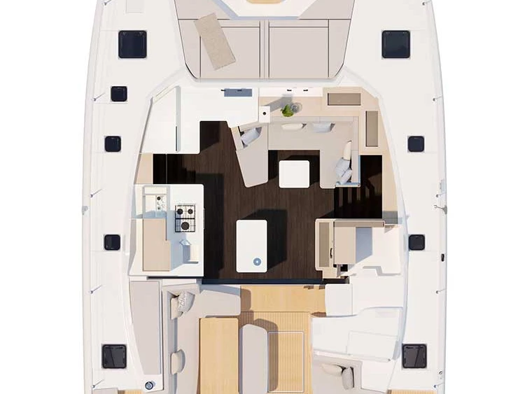 Bootverhuur Šibenik goedkoop Fountaine Pajot FP 44 Quatuor - 4 + 2 cab.
