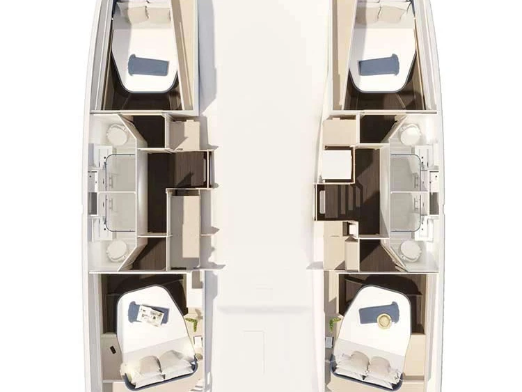 Bootverhuur Šibenik goedkoop Fountaine Pajot FP 44 Quatuor - 4 + 2 cab.