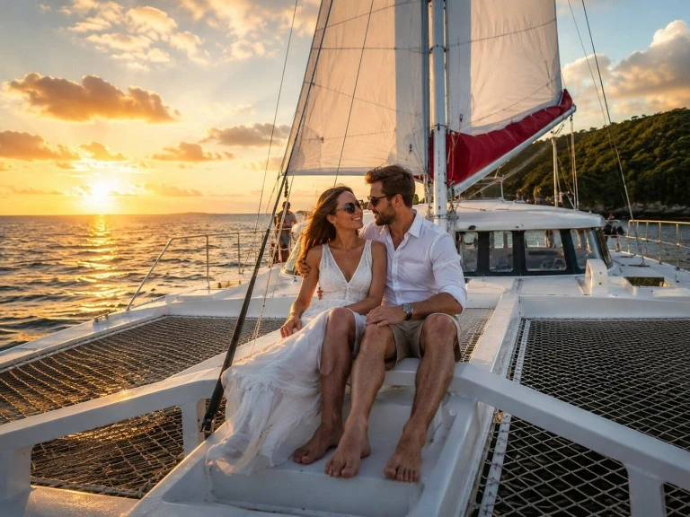 Verhuur Catamaran Custom Made met vaarbewijs