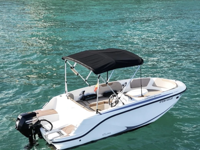 Verhuur Motorboot Quicksilver met vaarbewijs