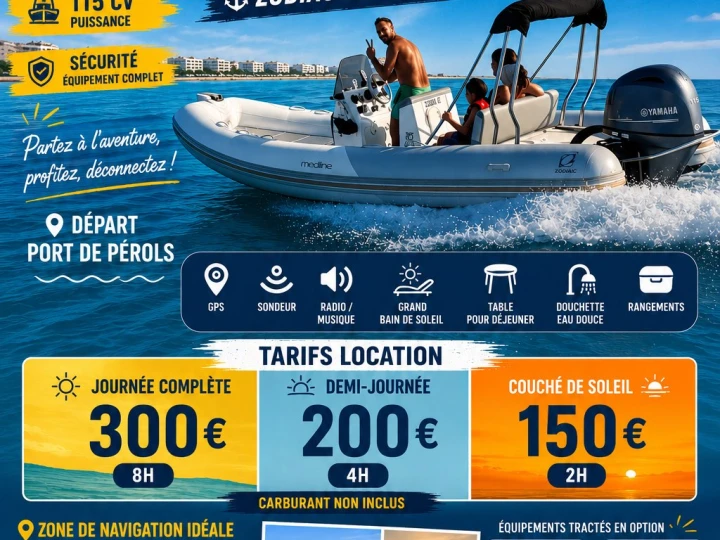 RIB te huur in Carnon-Plage voor de beste prijs