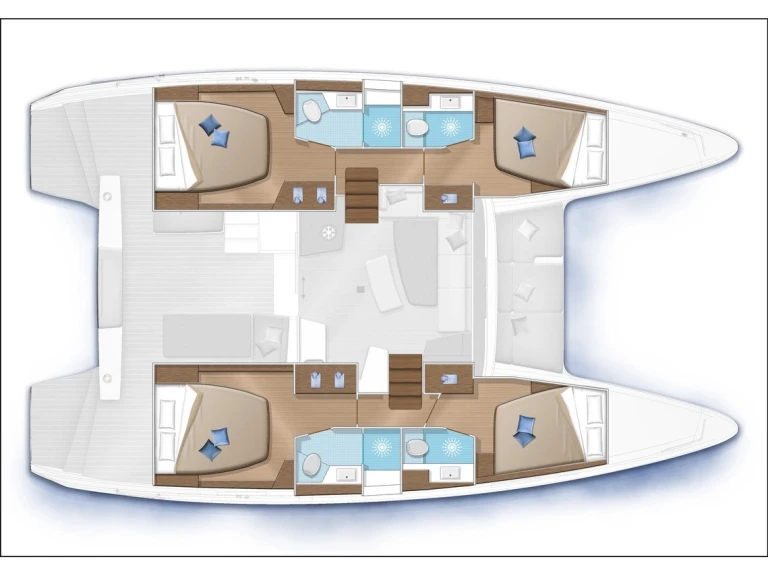 Verhuur Catamaran Lagoon met vaarbewijs