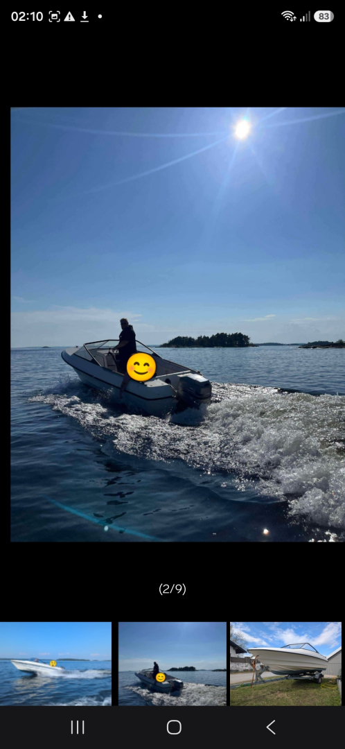 Skibsplast 460 VS, approx. 15 ft / ca. 4.6 m• MARINEER 75 te huur van particulier of professional in Nannestad