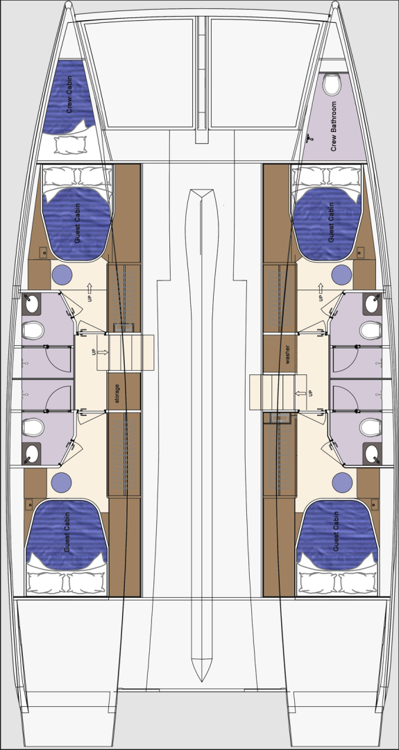 Huur Catamaran met of zonder schipper HeySea in Marsh Harbour