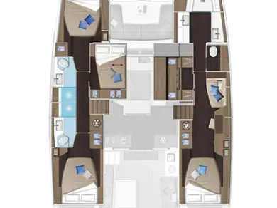 Huur Catamaran met of zonder schipper Lagoon in Pula